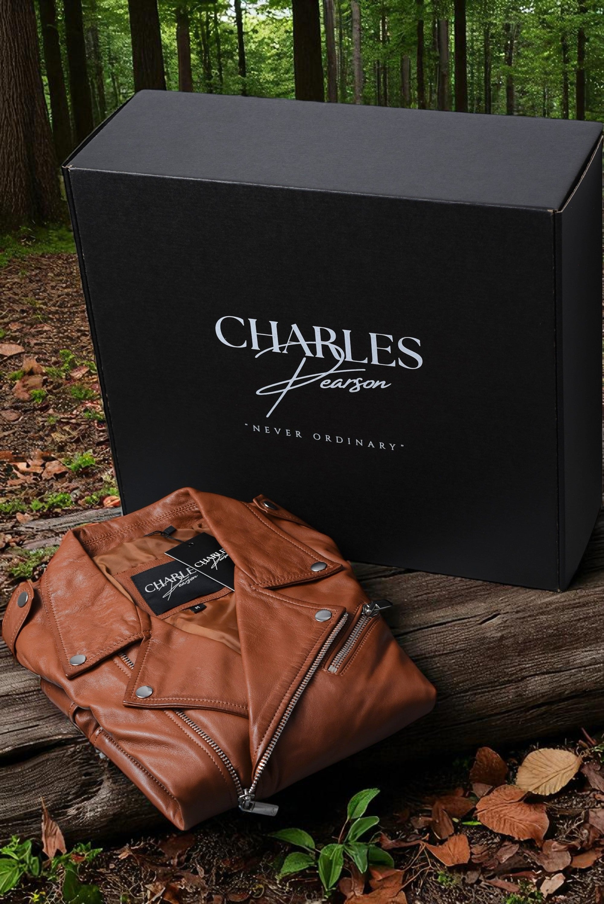 Brown Leather Jacket for women for summer season with box packing